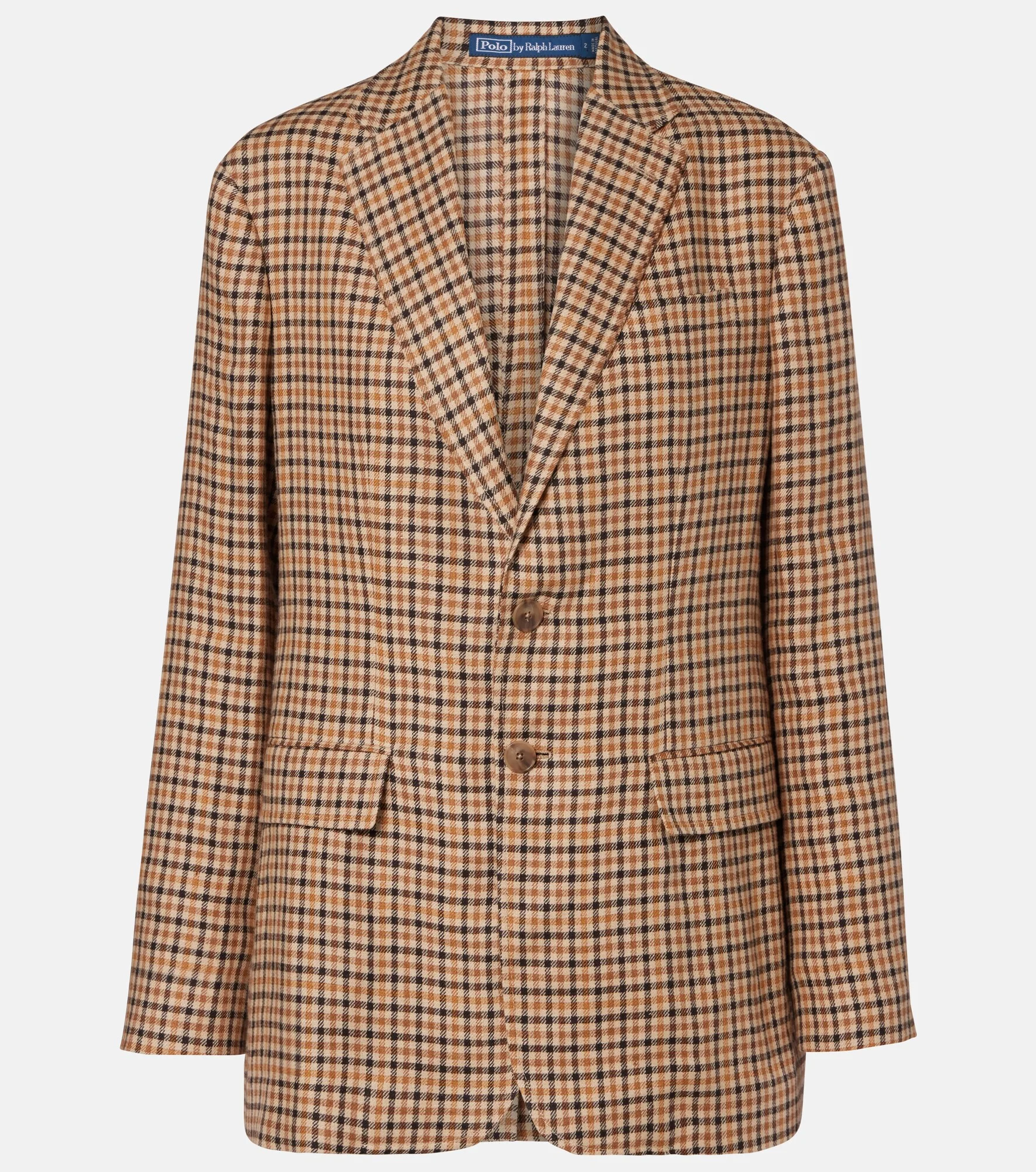 Plaid linen blazer - 1