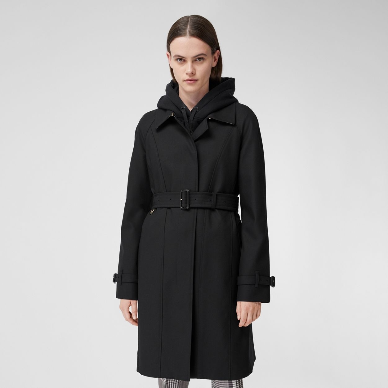 Cotton Gabardine Belted Swing Coat - 7