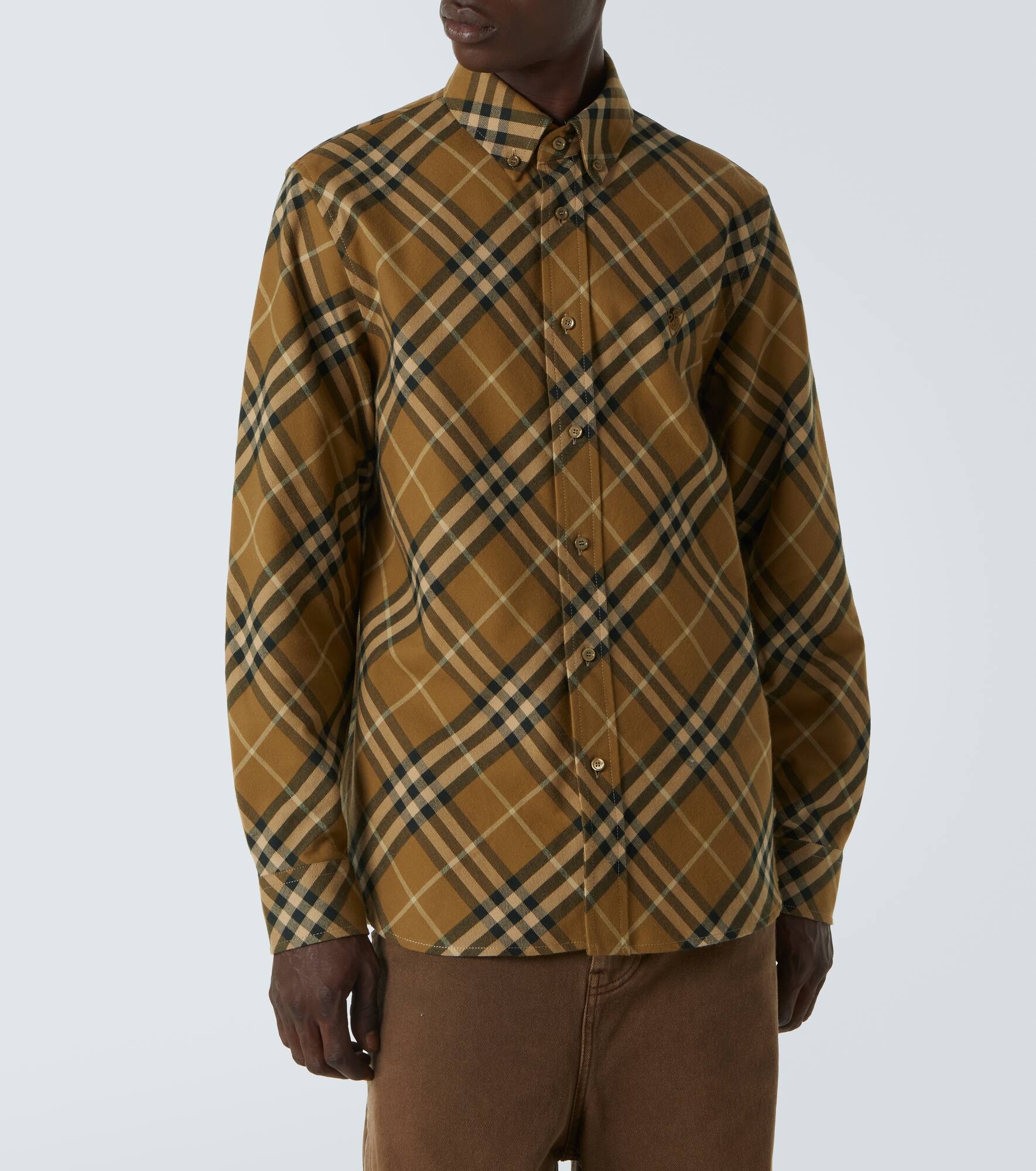 Burberry Check cotton twill T-shirt - 3