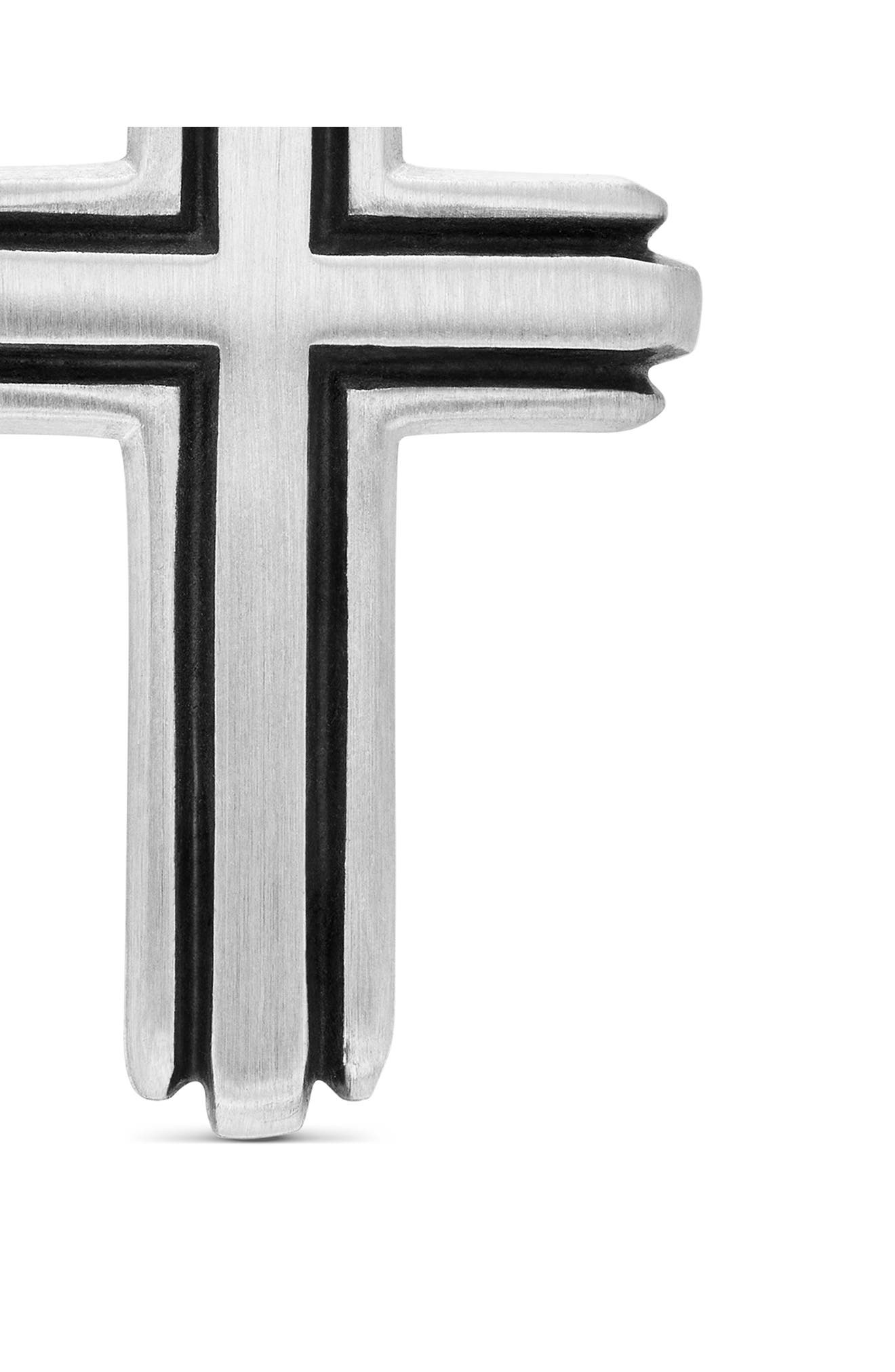David Yurman Deco Cross Enhancer Pendant in Silver at Nordstrom - 5