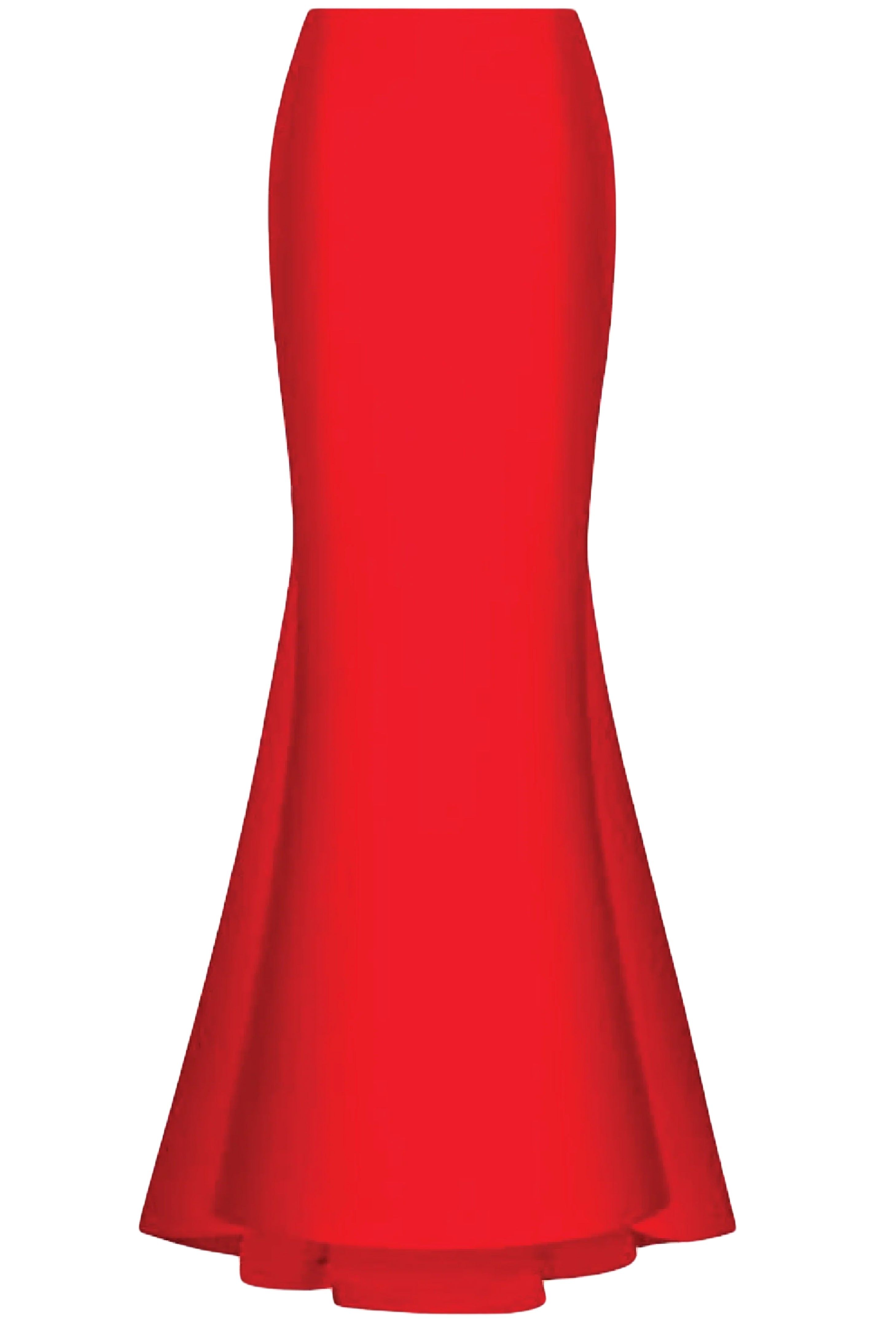 SATIN MAXI SKIRT WITH A TRAIN - 1