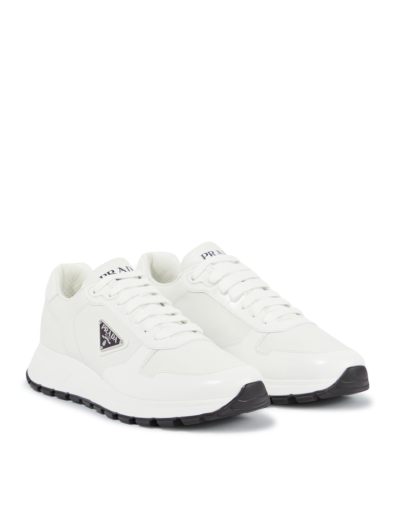 PRADA PRAX 1 SNEAKERS IN RE-NYLON AND BRUSHED LEATHER - 2