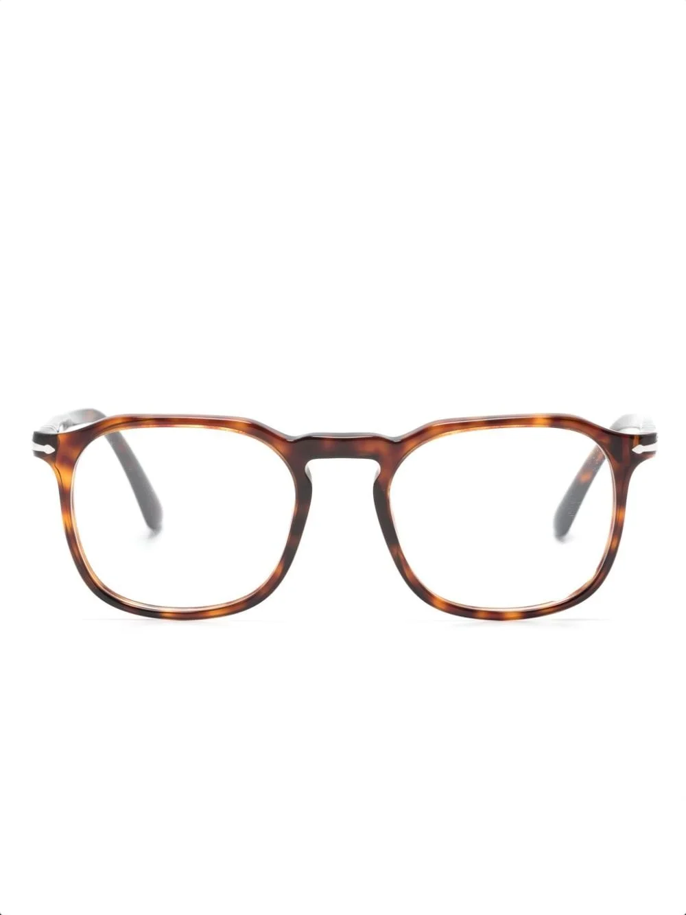 tortoiseshell rectangle-frame glasses - 1