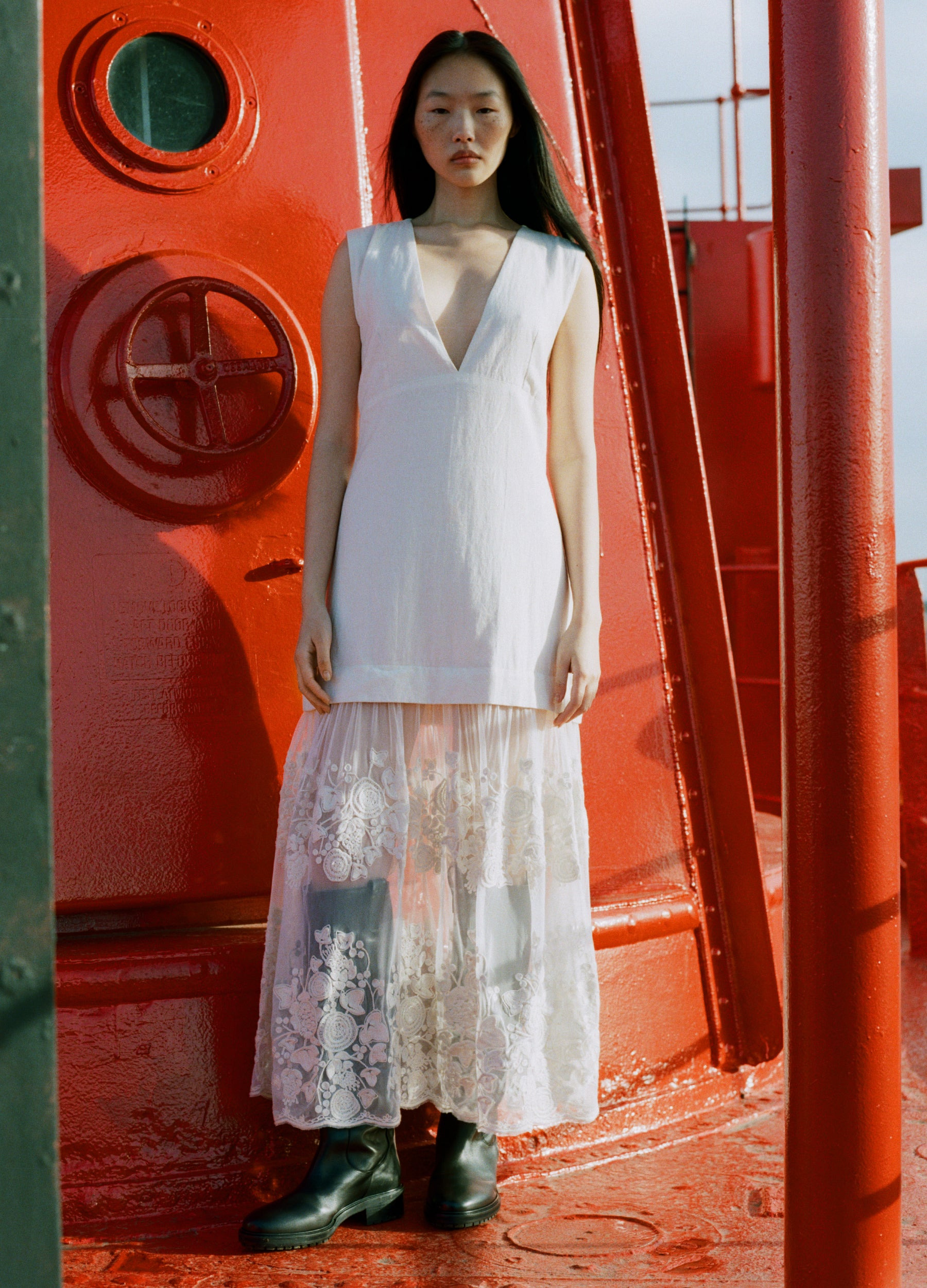 Arielle V-Neck Dress - 4