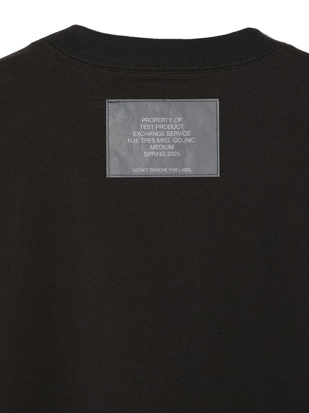 label-detail short-sleeve T-shirt - 4