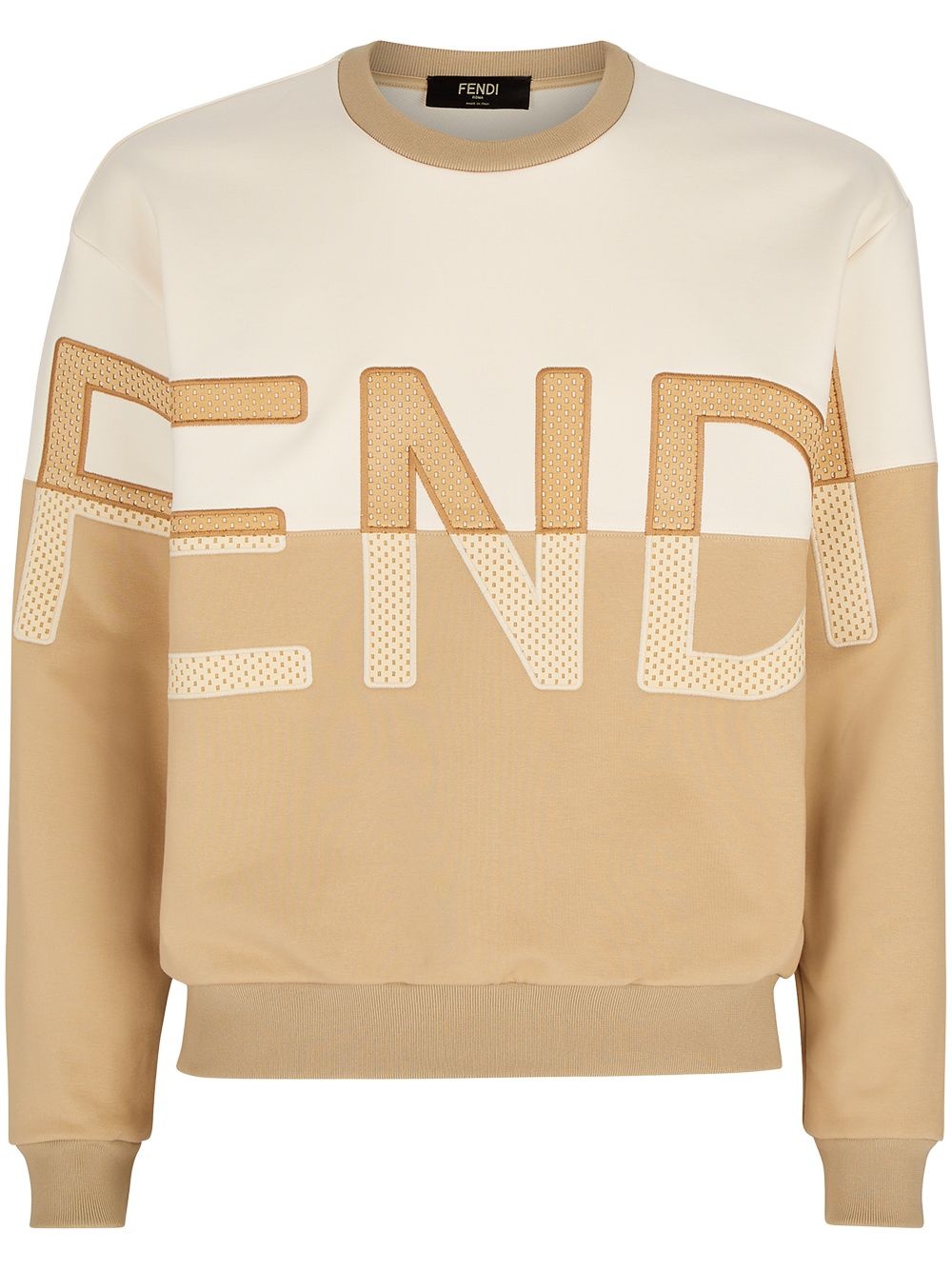 embroidered-logo sweatshirt - 1