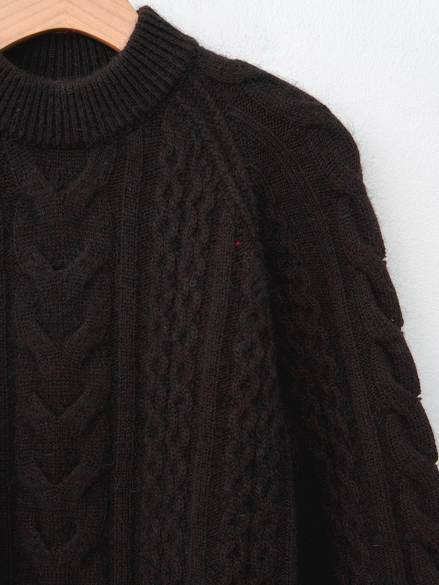 Molve Cable Knit- Espresso - 8