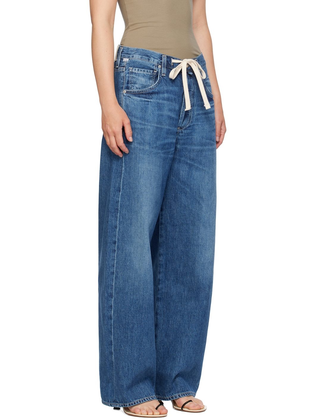 Indigo Brynn Drawstring Jeans - 2
