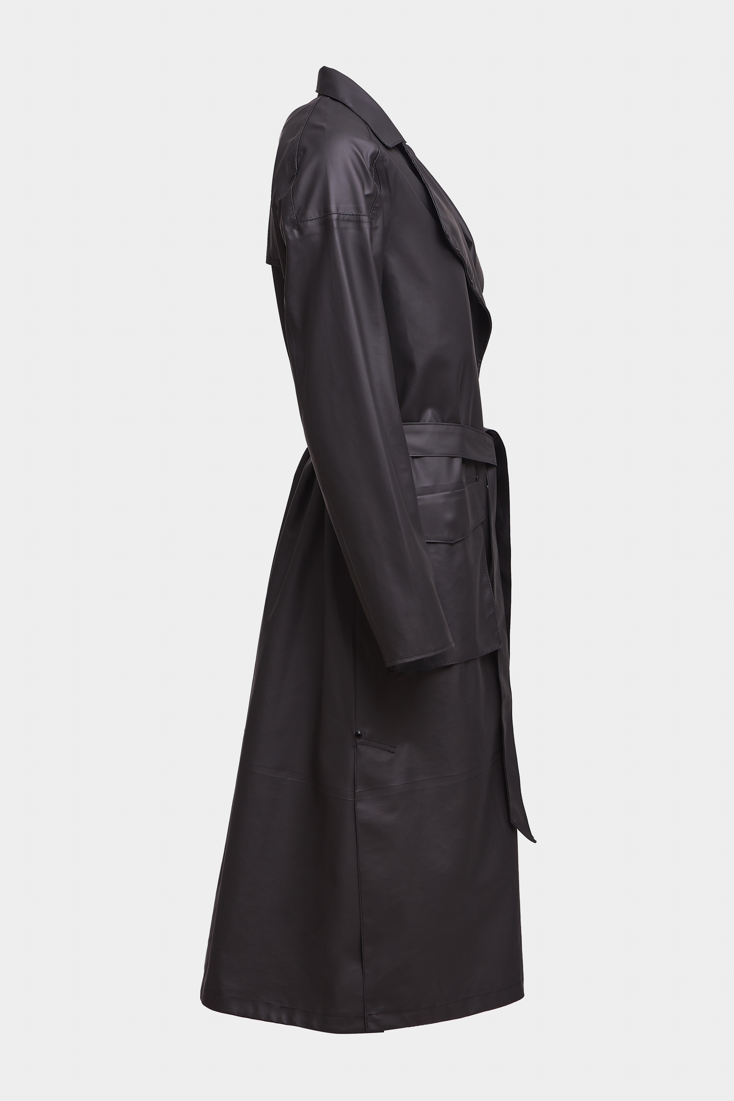 Kista Lightweight Trench Coat Black - 5