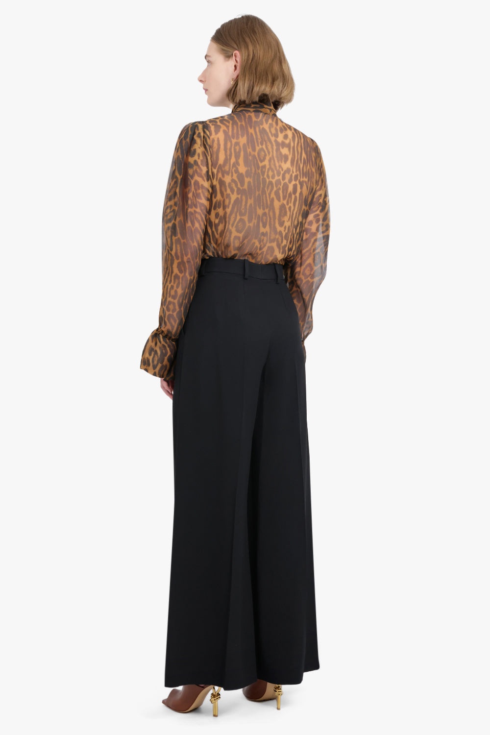 パンツ NINA 147 FW22 CADY PALAZZO TROUSERS (3356.2531 019 BLACK) パンツ NINA 147 FW22 CADY PALAZZO TROUSERS (3356.2531 019