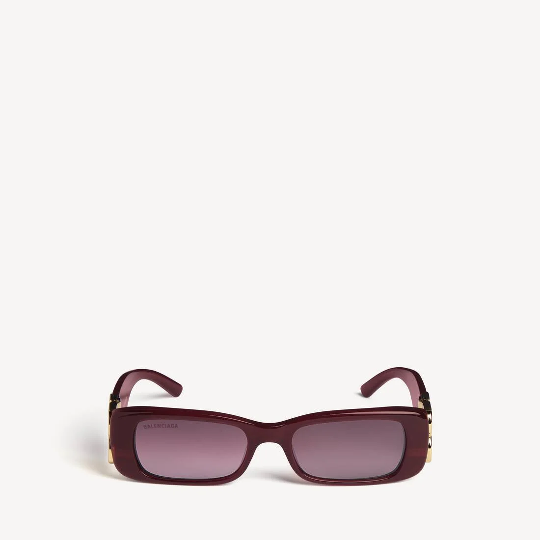 Women's Dynasty Rectangle Sunglasses in Dark Burgundy - 1