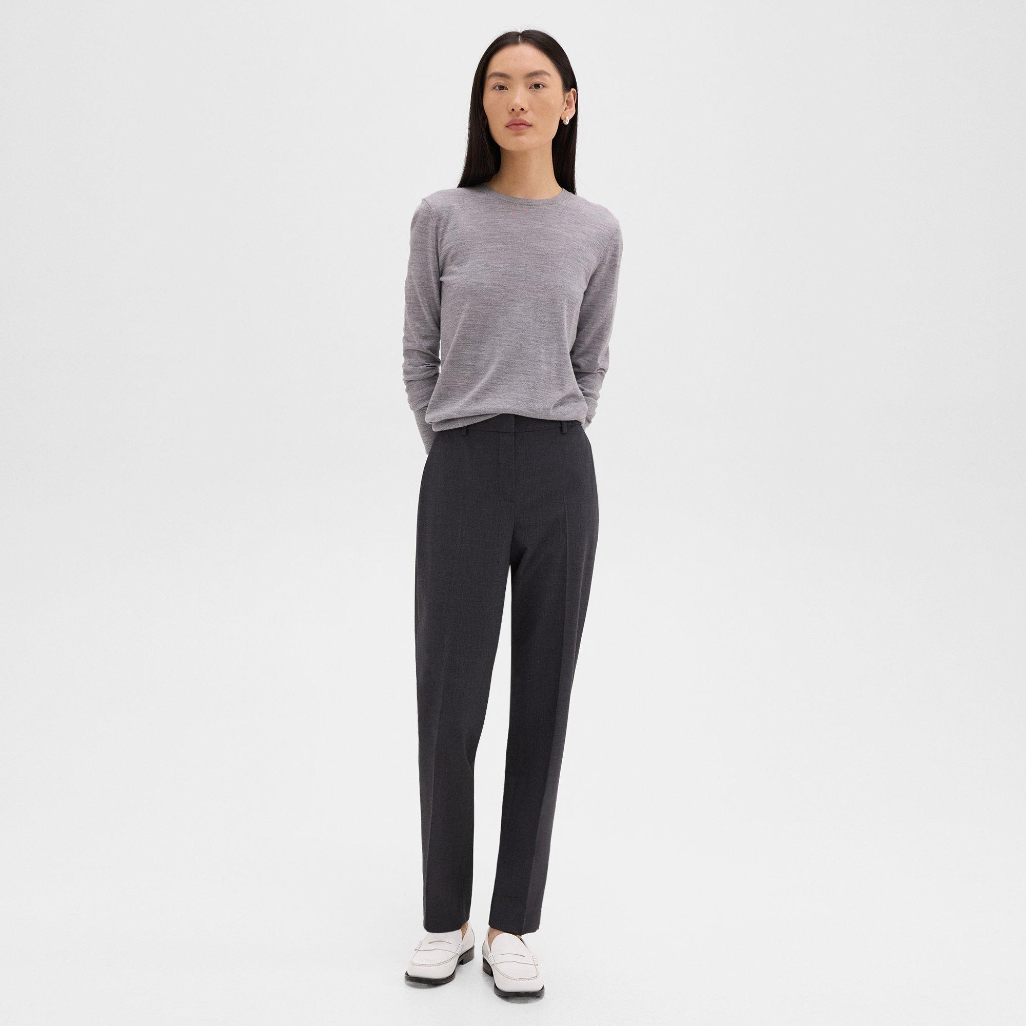 Treeca Full Length Pant in Good Wool - 3