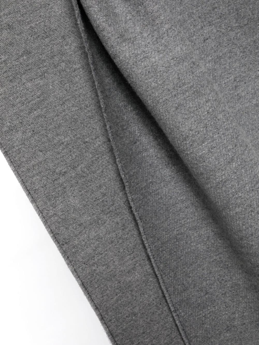 logo-embroidered scarf - 3