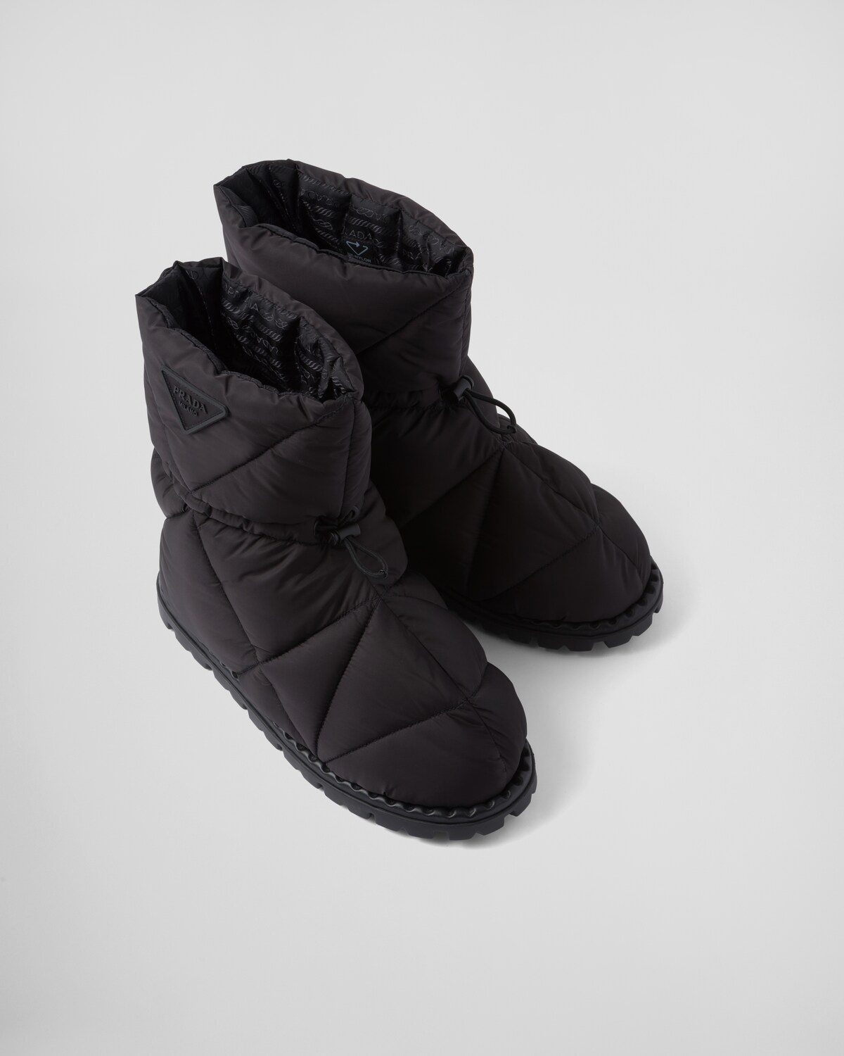 Quilted nylon fabric booties - 3