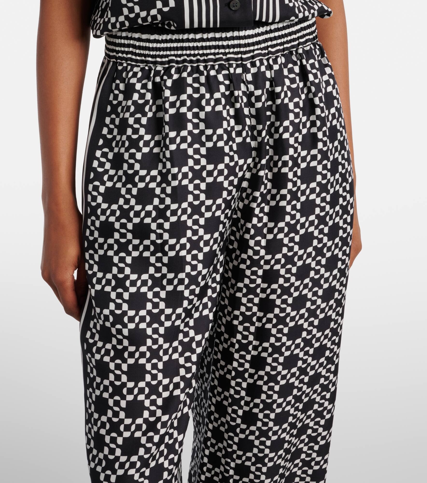 Zuna printed wide-leg pants - 4