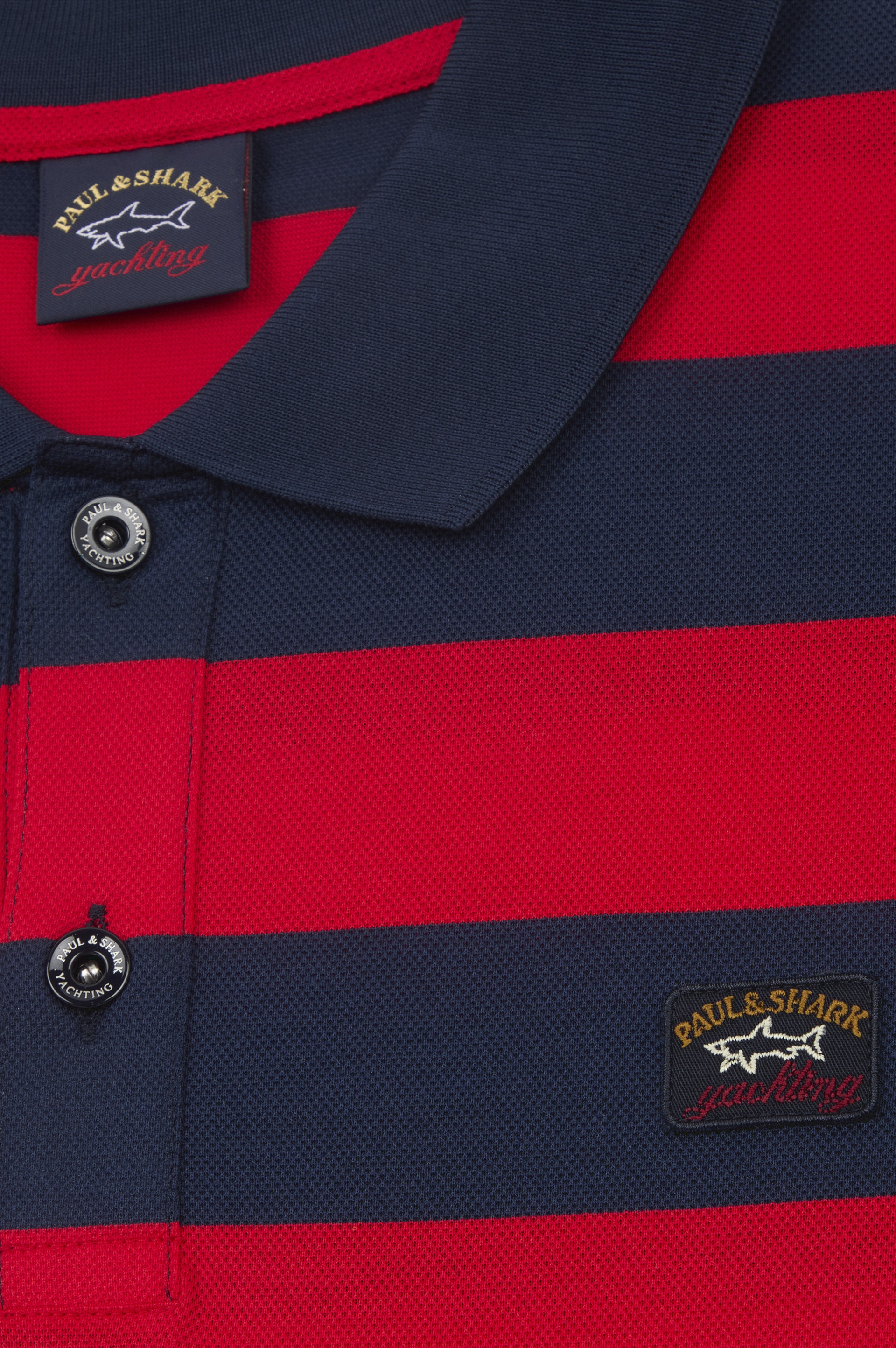 COTTON PIQUÉ POLO WITH ICONIC BADGE - 5