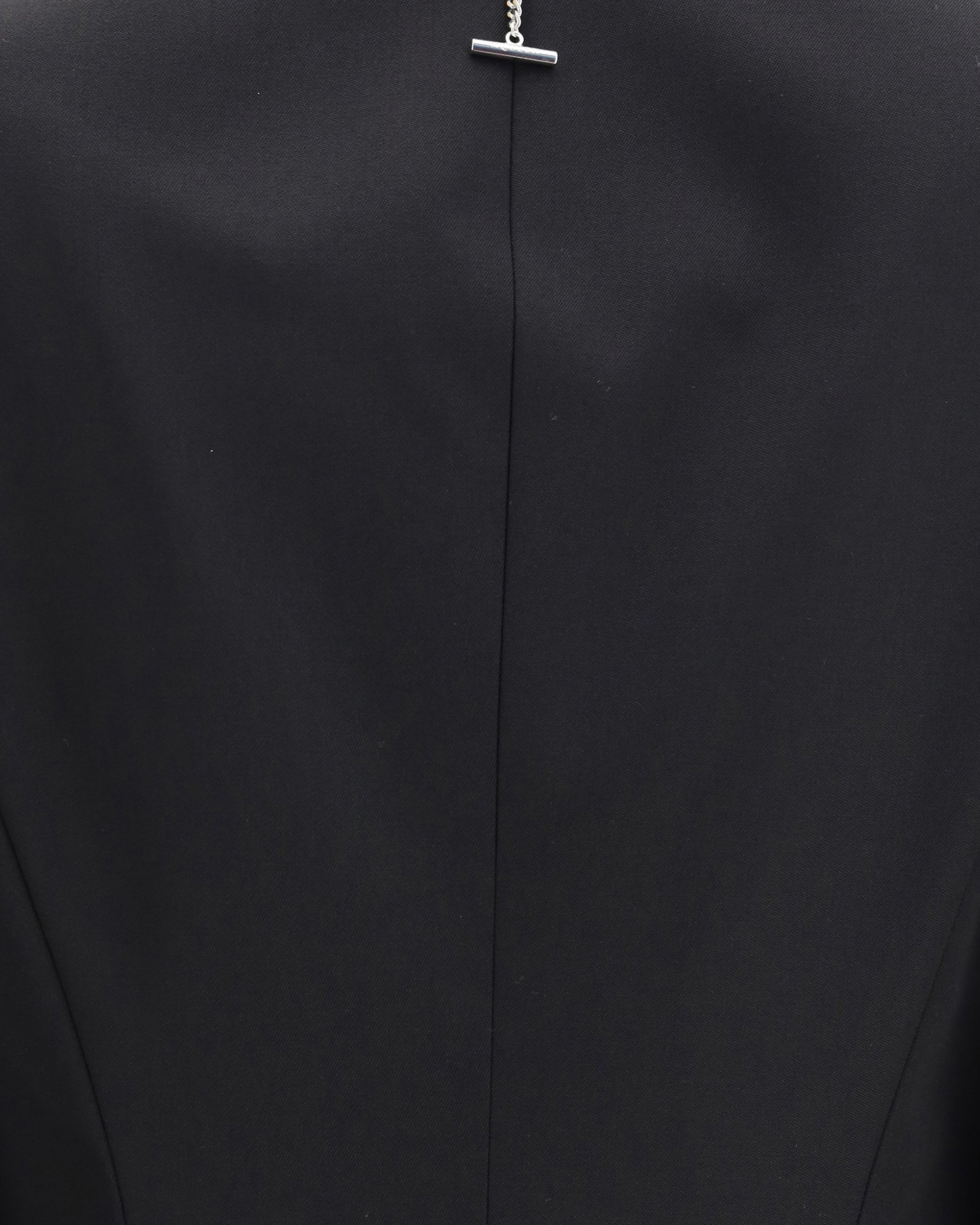 Black single-breasted jacket - 3