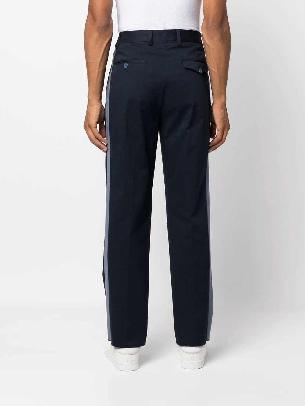 side stripe tailored trousers - 4