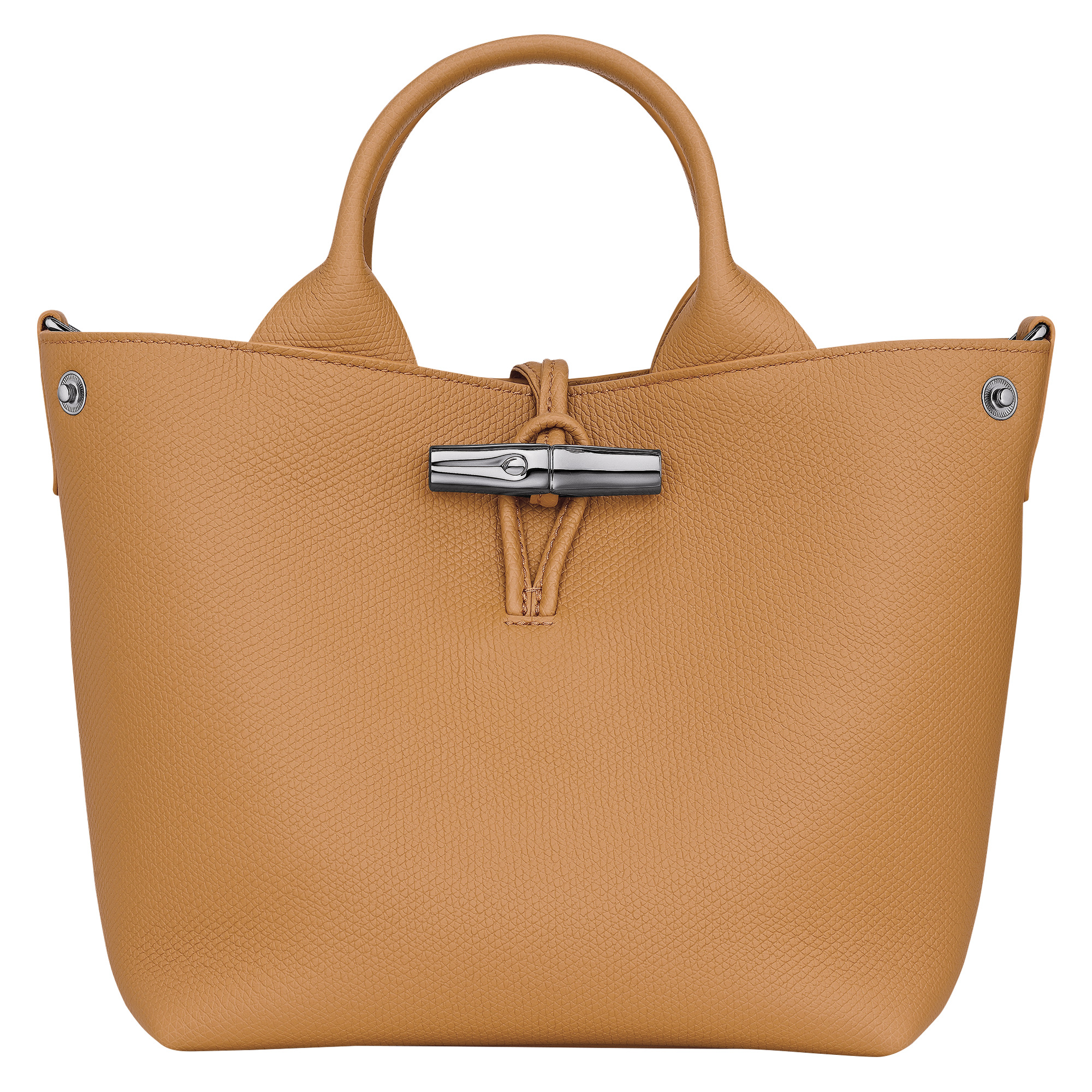 Le Roseau S Handbag Walnut - Leather - 5