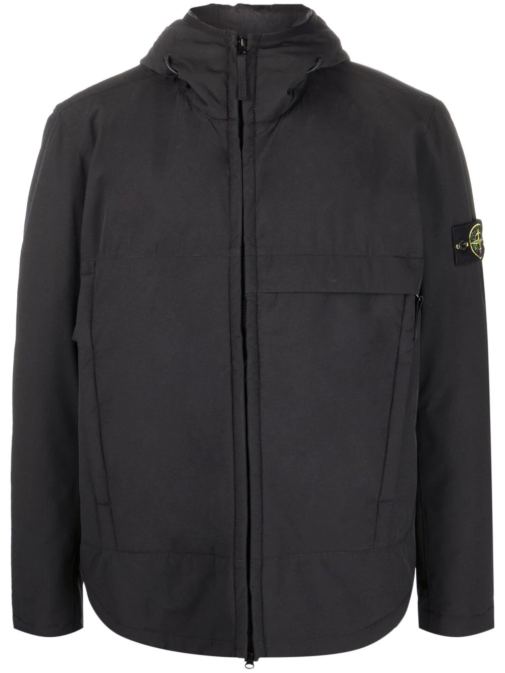 Compass-patch hooded jacket - 1