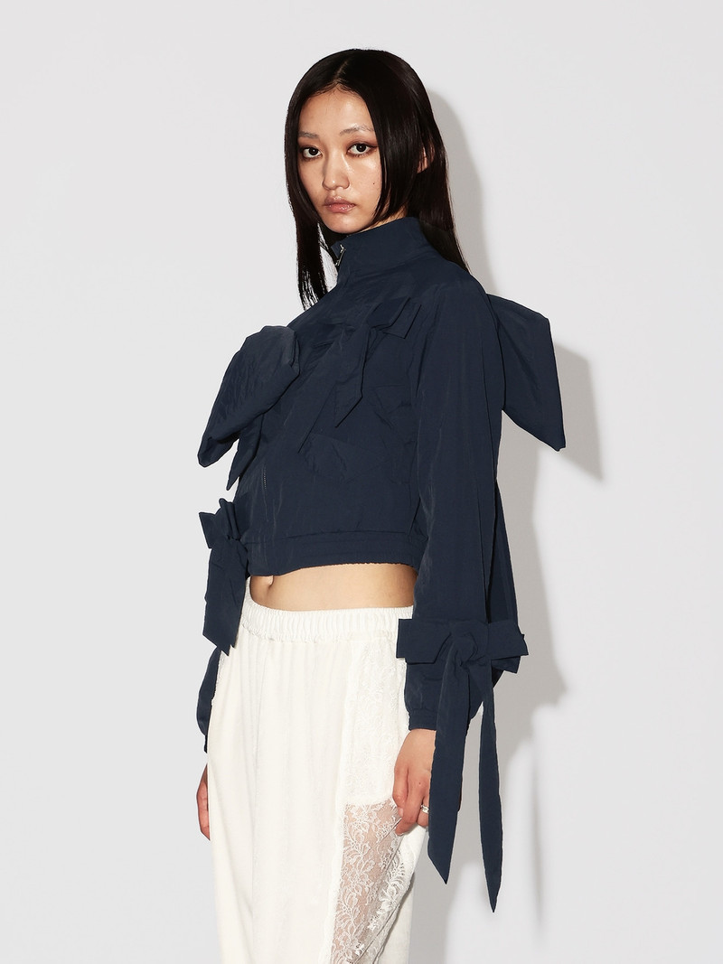 RIBBON NYLON TRACK JACKET 4