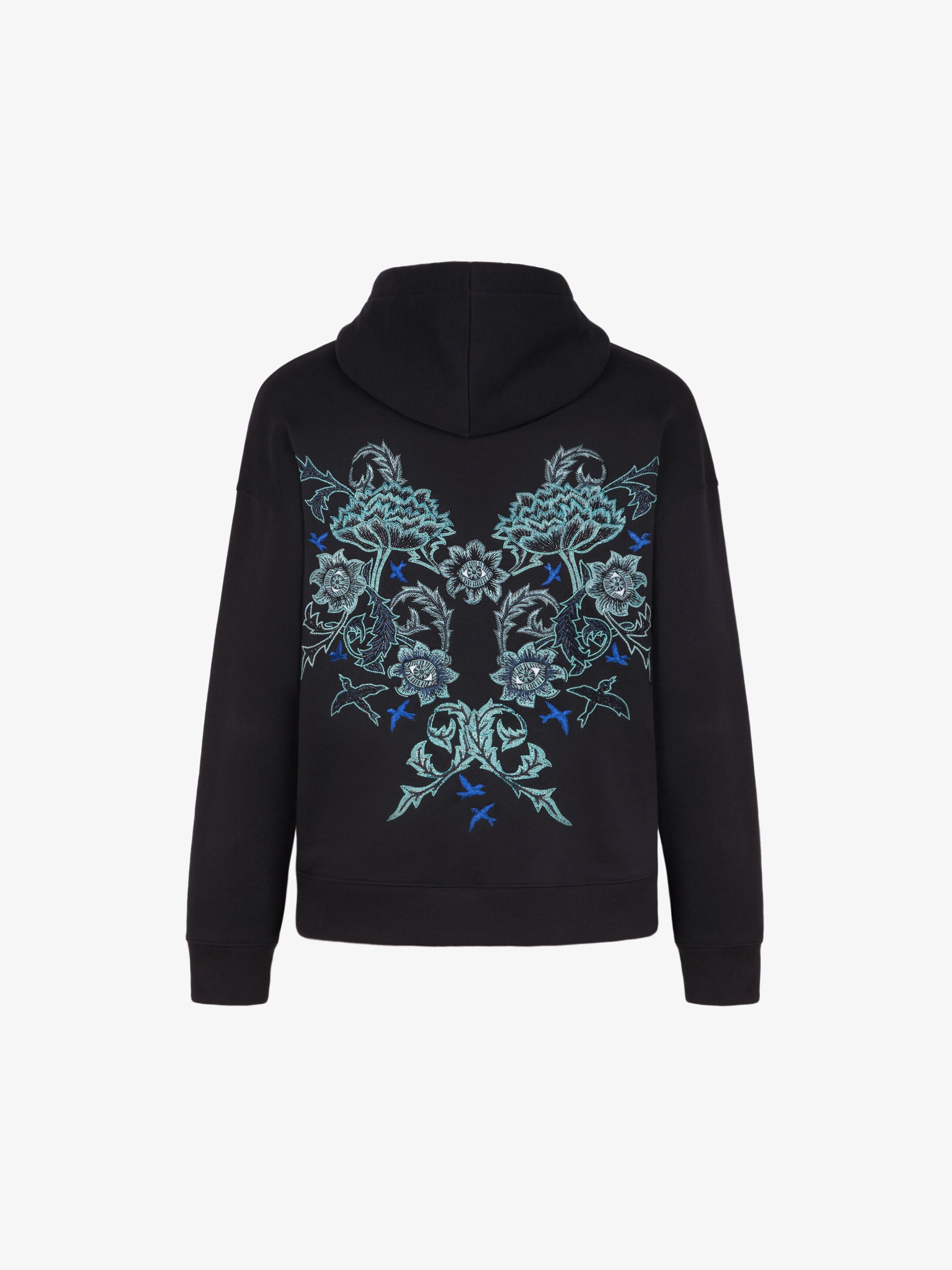 Studio Homme floral embroidered hoodie - 5