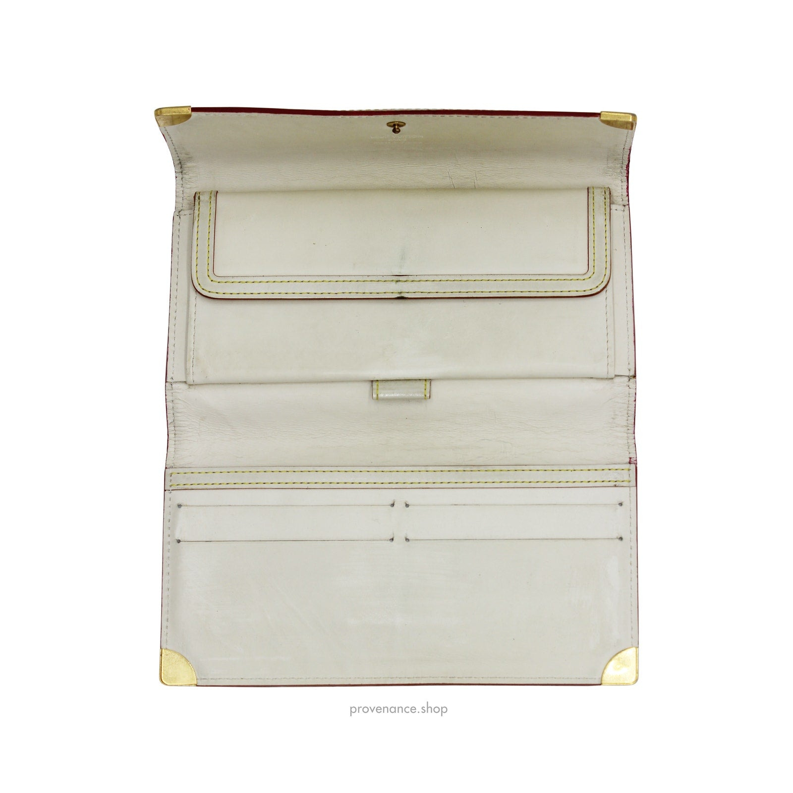 Louis Vuitton International Wallet - White Suhali Leather - 7