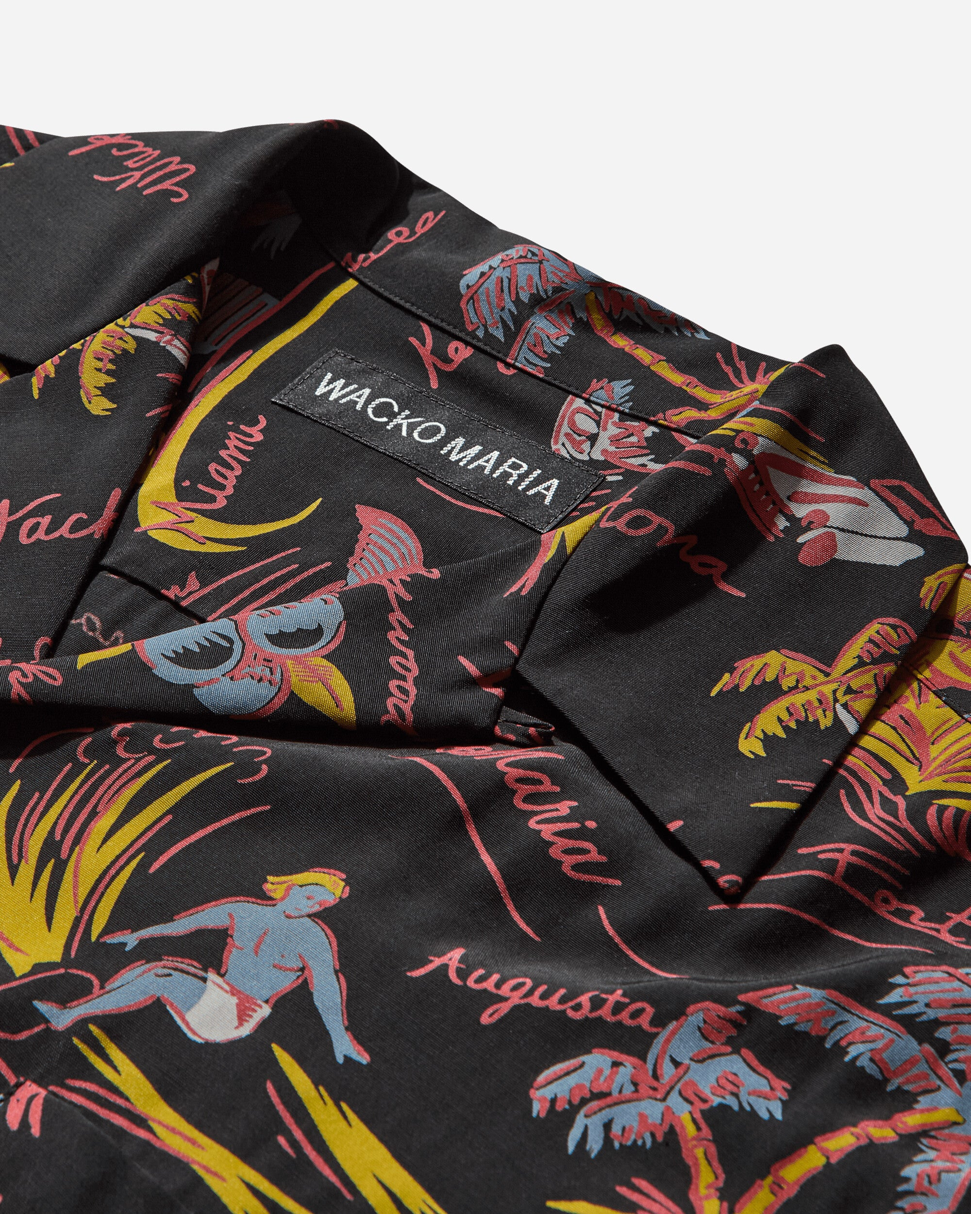 Men's Hawaiian Shortsleeve Shirt (Type-2) Black - 3