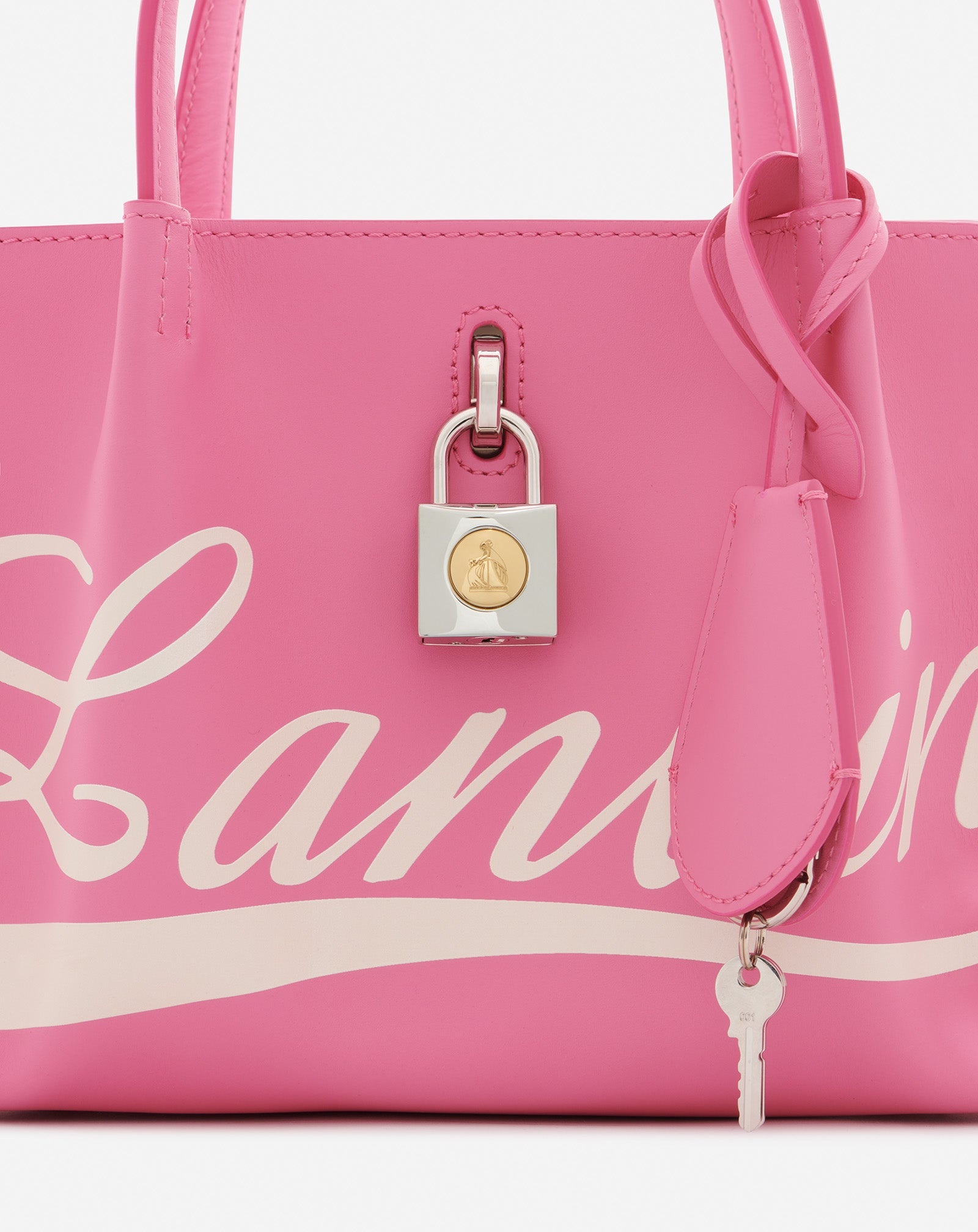 Lanvin BOGEY NANO LEATHER DAY BAG REVERSIBLE