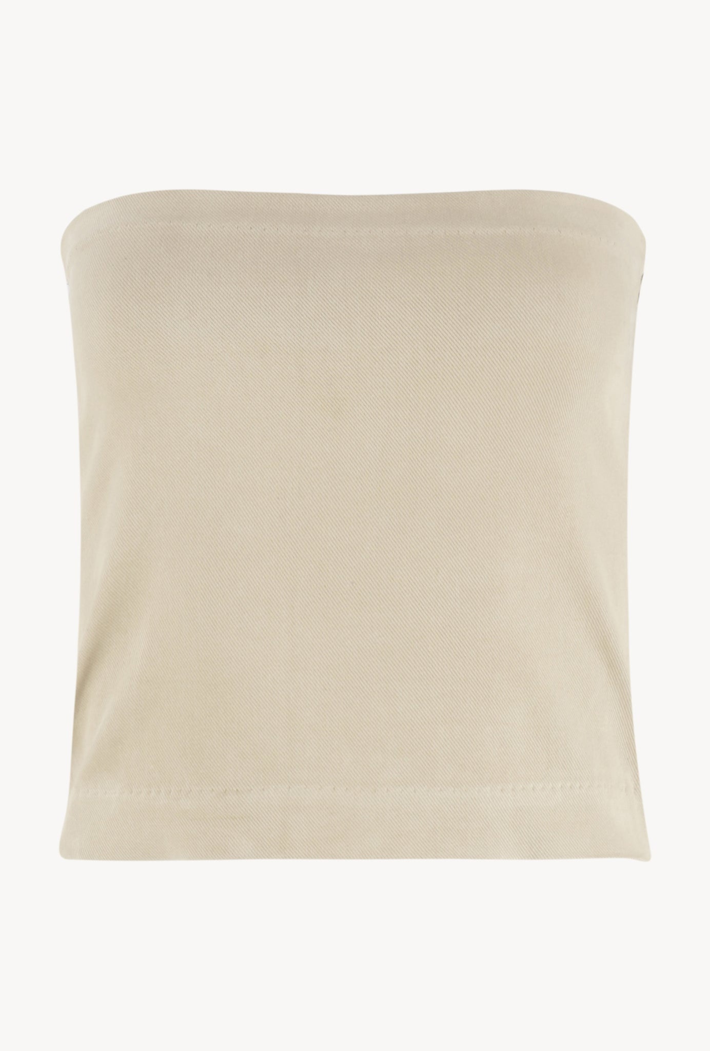 VINTAGE WHITE TWILL TUBE TOP - 1