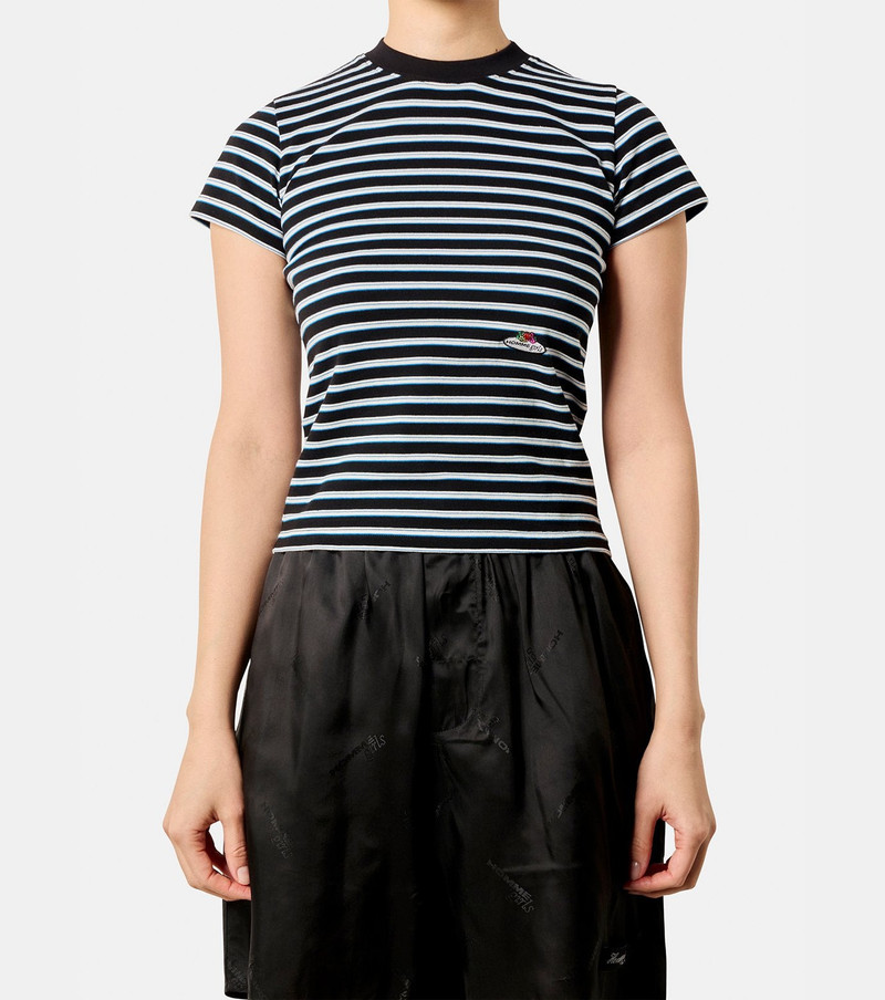 HommeGirls® Striped Baby Tee outlook