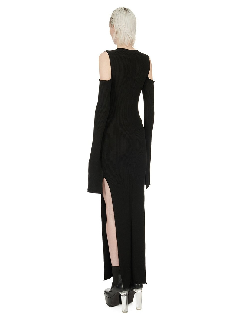 Cape ribbed-knit maxi dress 3