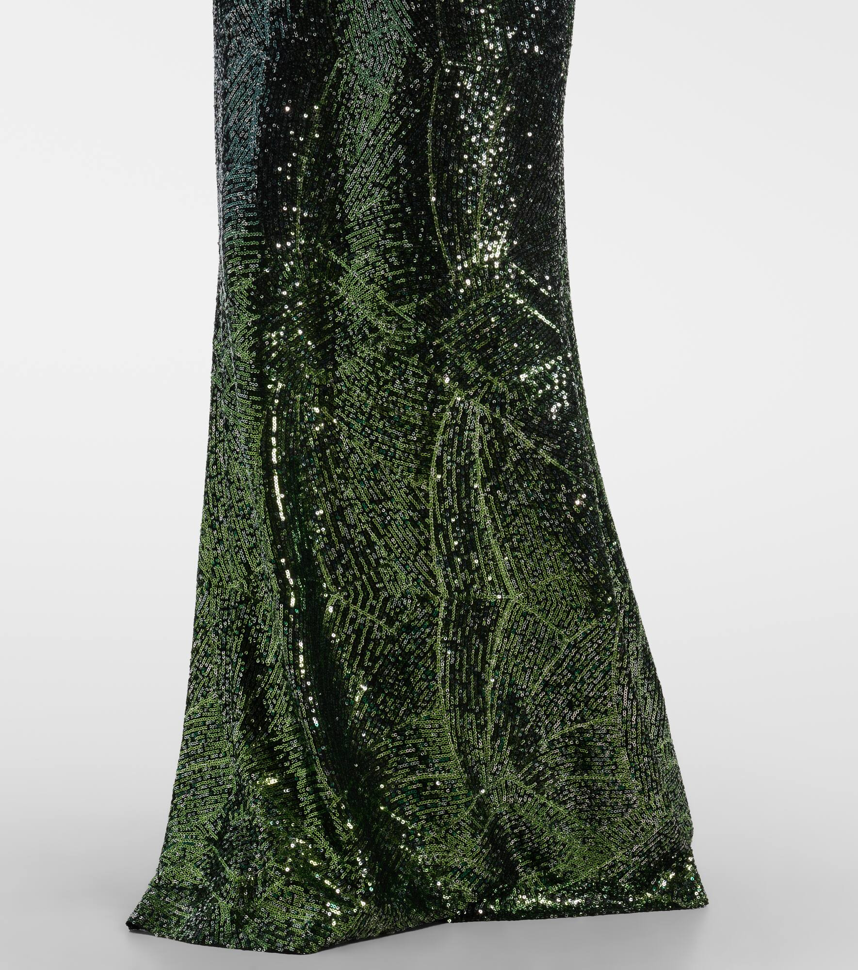Ombré sequined silk-blend gown - 5