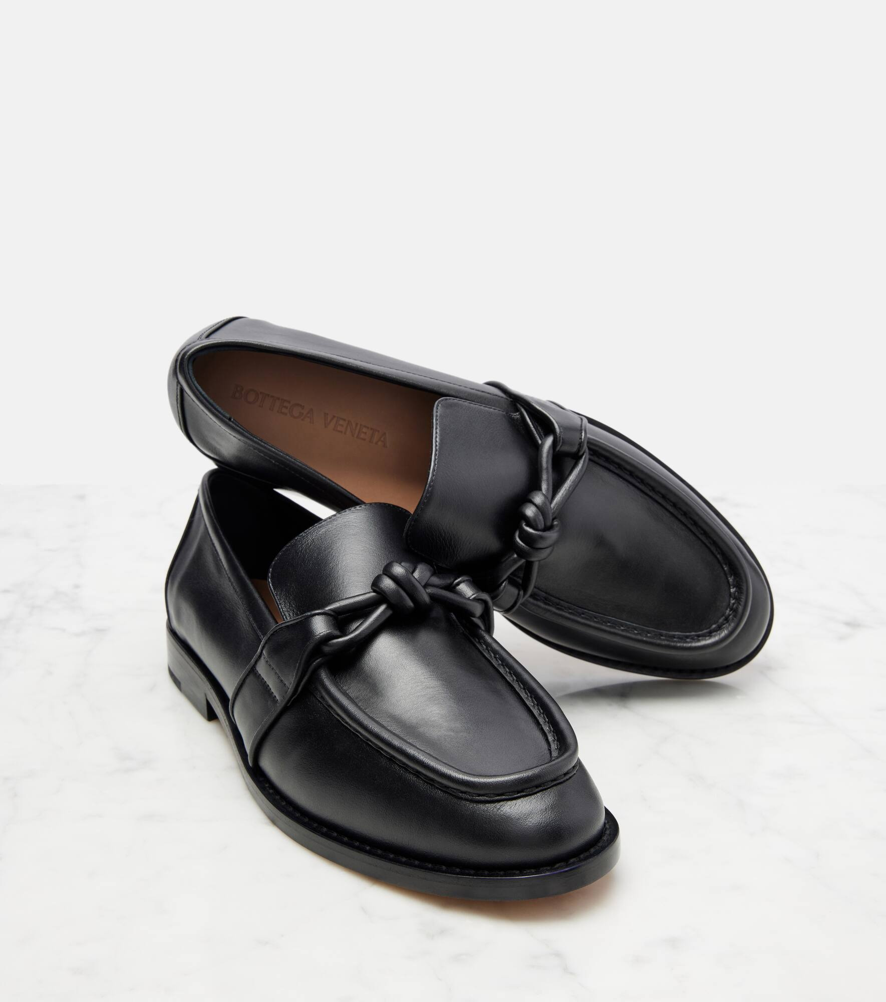 Astaire Knot leather loafers - 5