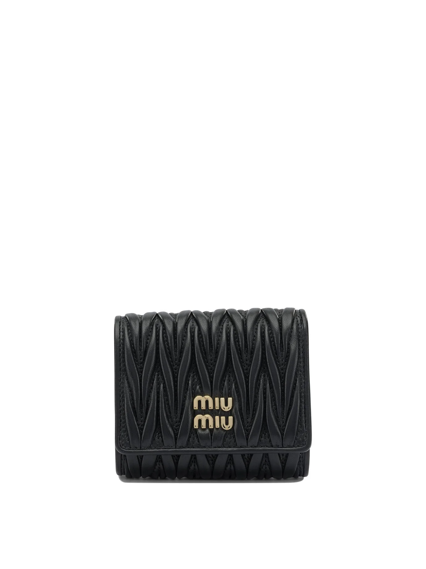 Miu Miu Leather Wallet With Logo - 1