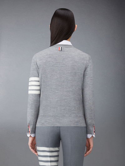 Thom Browne 4-Bar merino jumper outlook