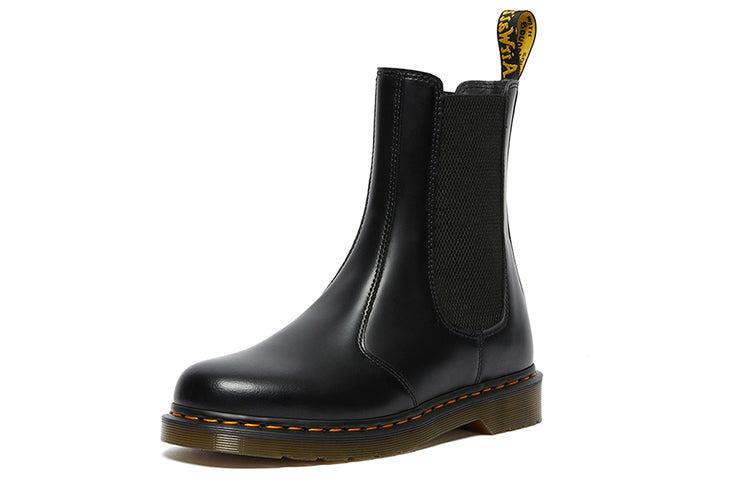 (WMNS) Dr. Martens 2976 Hi Smooth Leather Chelsea Boots 'Black' 26964001 - 2