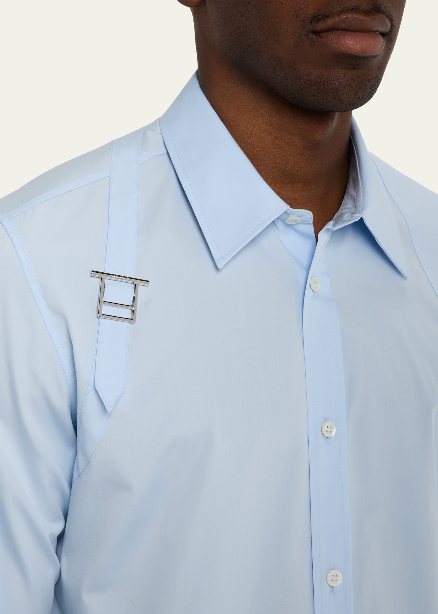 Men's Harness Sport Shirt with Strap - 5