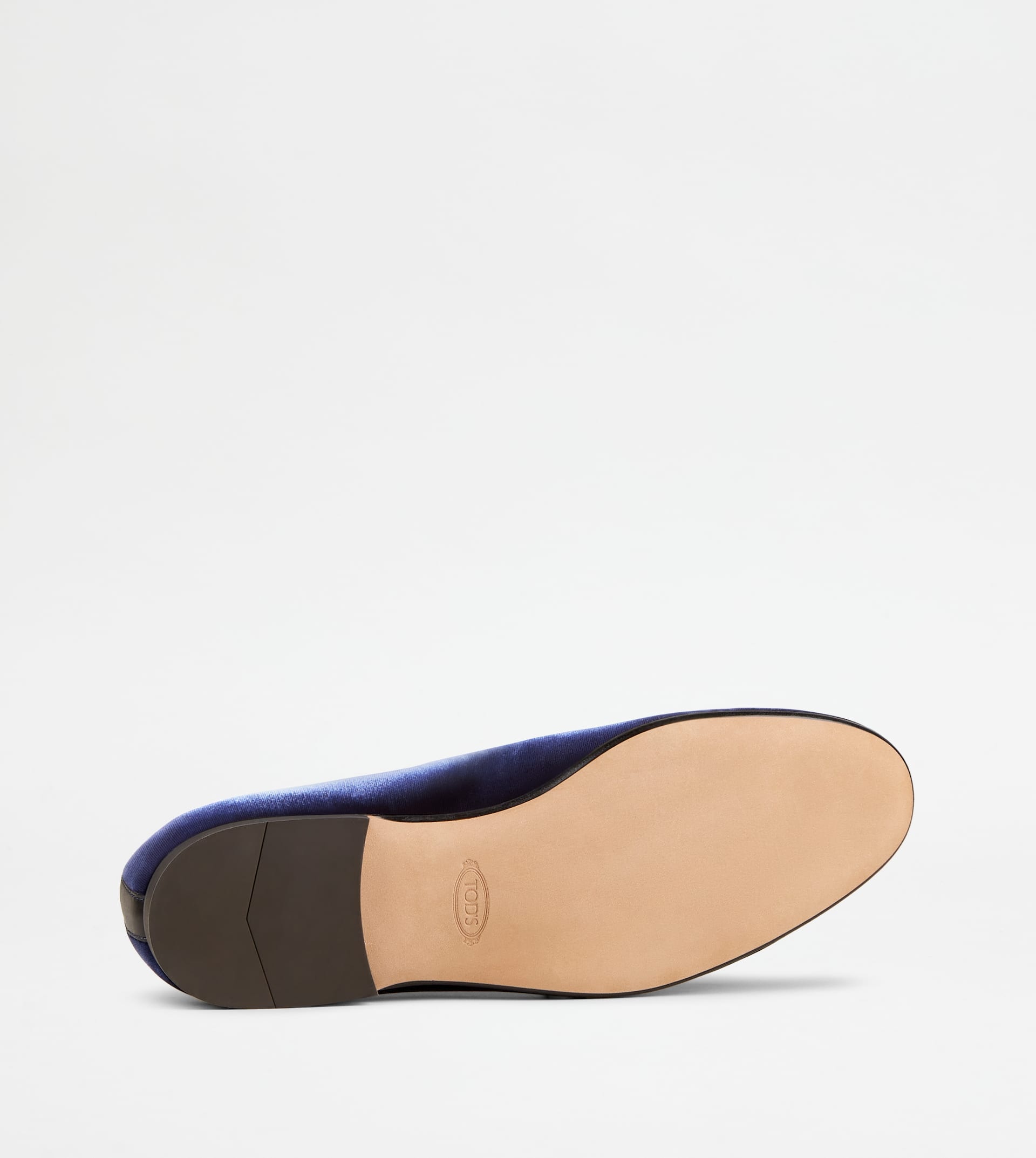 LOAFERS WITH TASSELS IN VELVET - BLUE, BLACK - 4