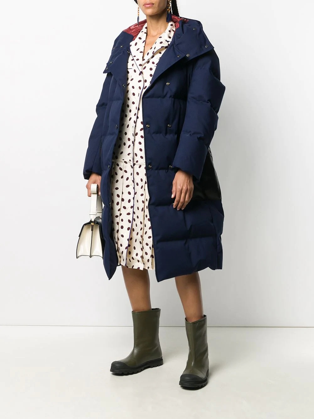 oversized hooded puffer coat - 2