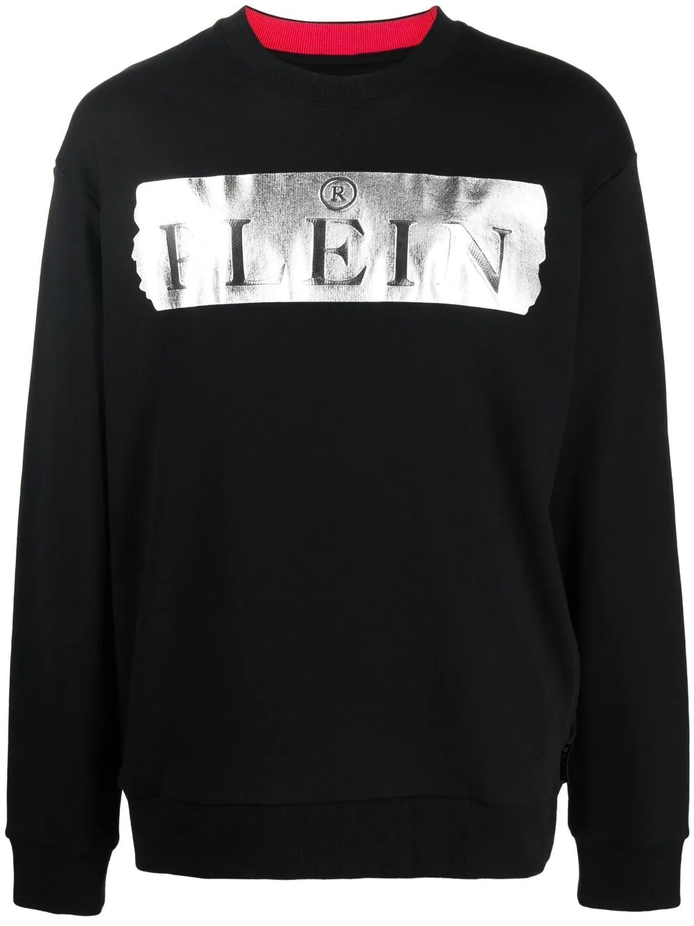 logo-print cotton sweatshirt - 1