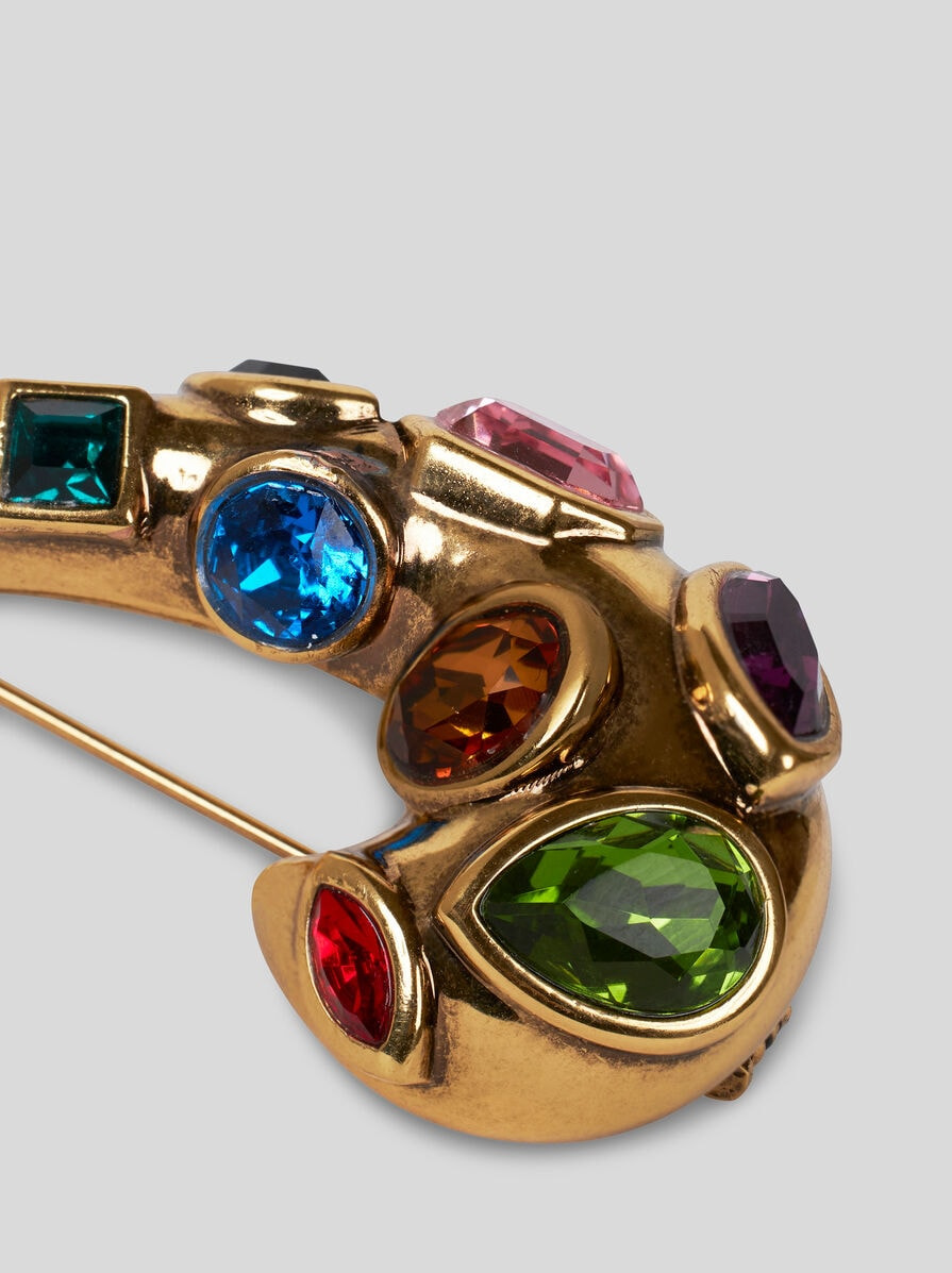 PAISLEY BROOCH WITH CRYSTALS - 4