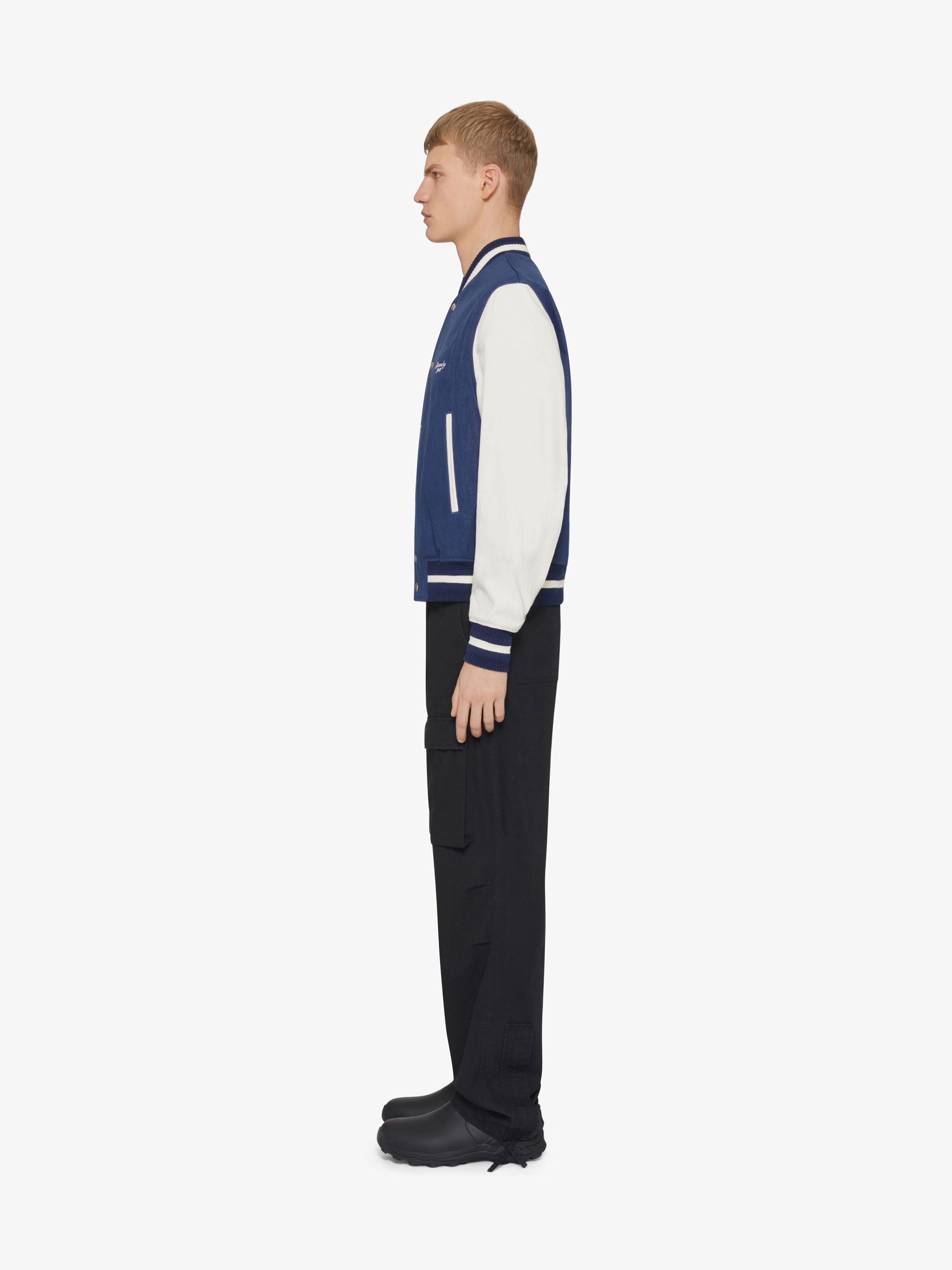 VARSITY JACKET IN DENIM - 3