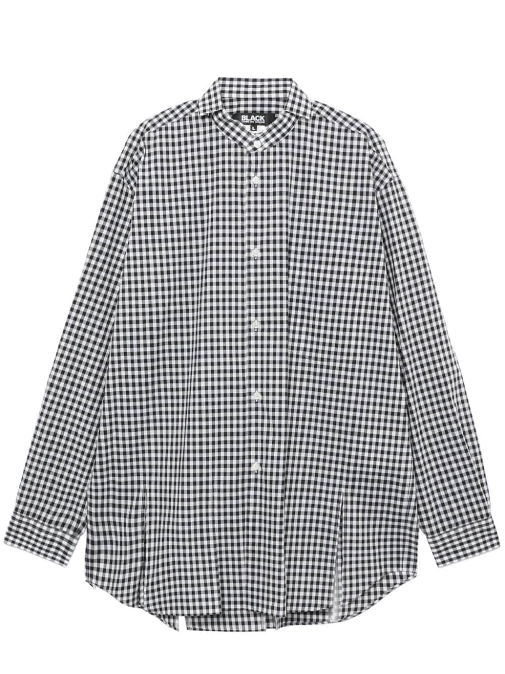 gingham-print cotton T-shirt - 1