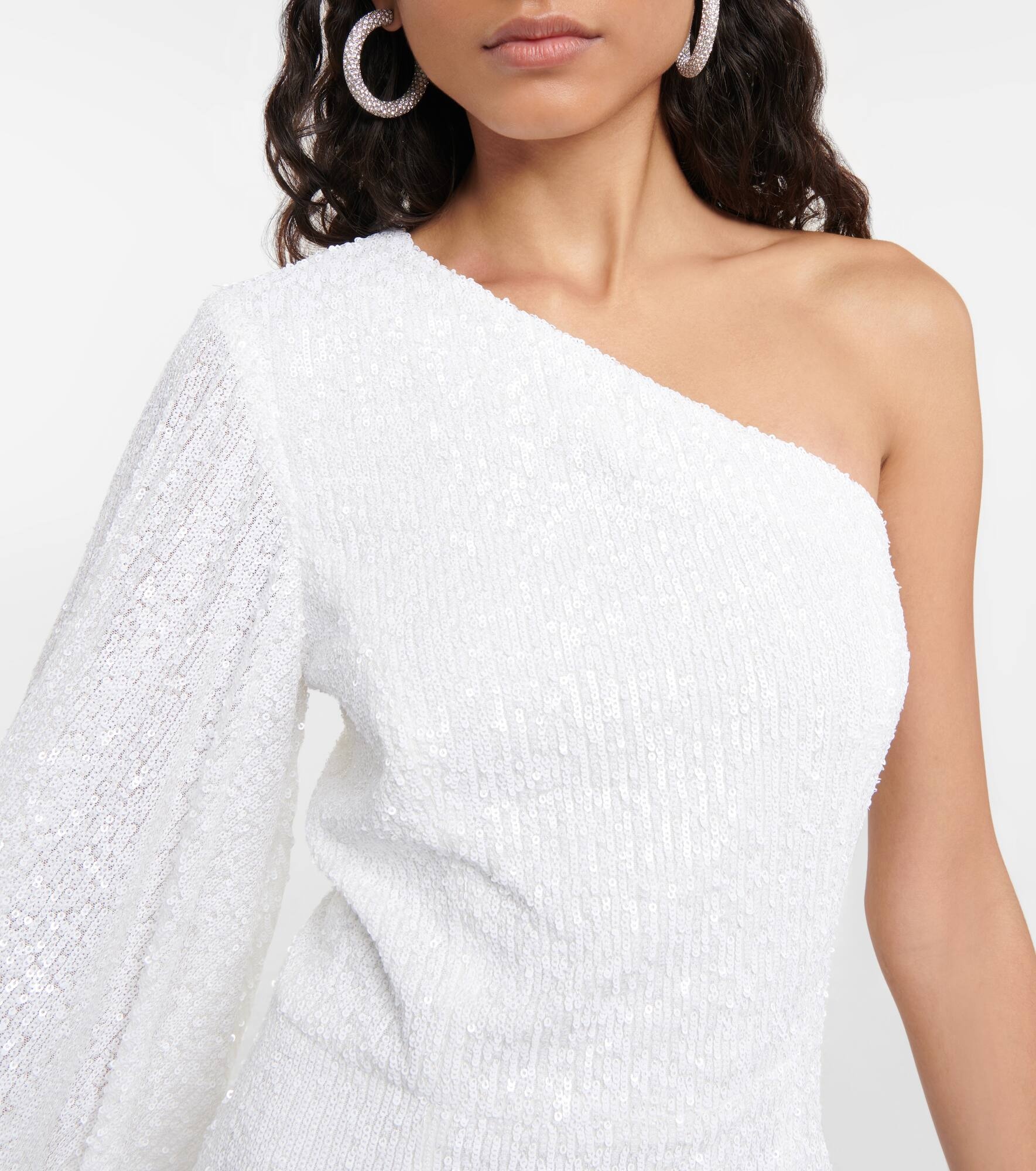 Davina feather-trimmed minidress - 4