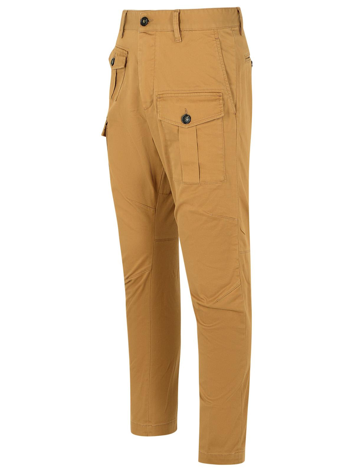 Dsquared2 'Sexy' Beige Cotton Cargo Pants Men - 2