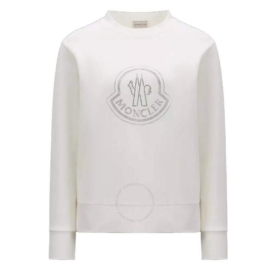 その他 MONCLER Logo sweatshirt with crystals (J20938G00040 033) Moncler Logo Sweatshirt With Crystals In Black | ModeSens