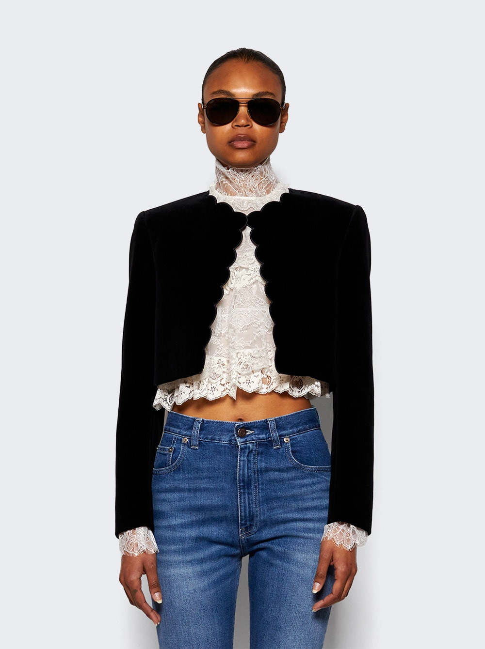 Scalloped Jacket Black - 2