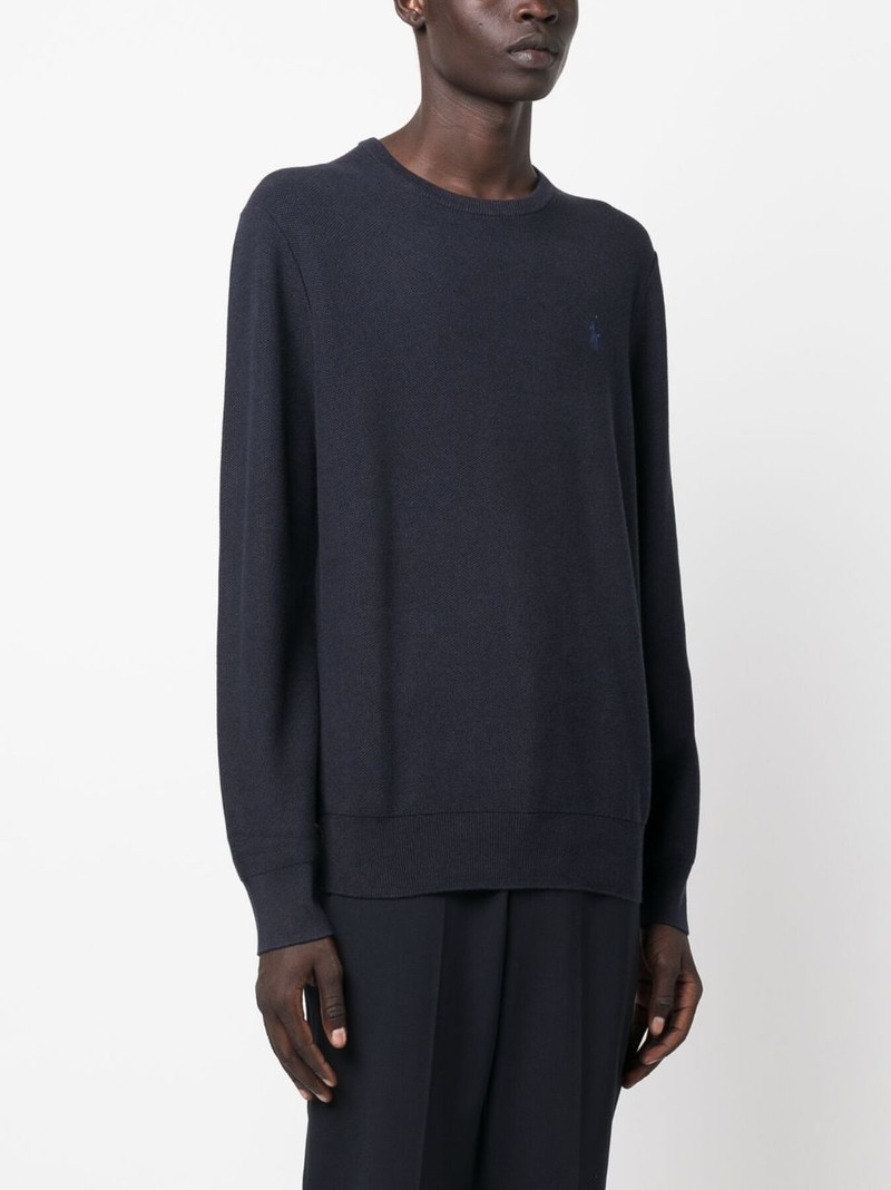 embroidered-logo long-sleeve cotton jumper 3
