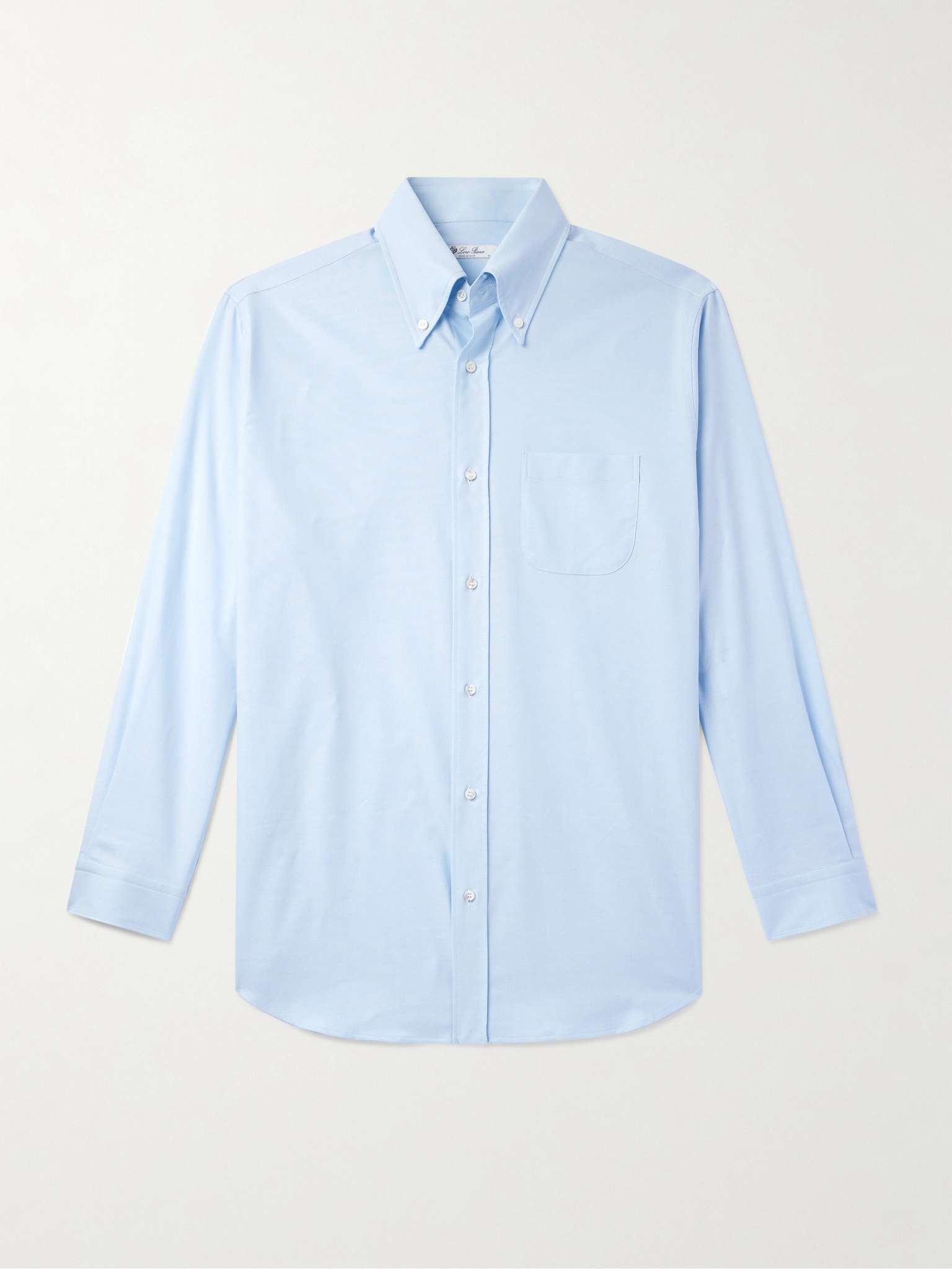 Button-Down Collar Cotton Oxford Shirt - 1